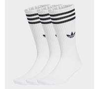 Sportsocken ADIDAS ORIGINALS "3S HIGH CR S 3P", Damen, Gr. M (40/42), weiß (weiß, weiß, weiß), Obermaterial: 51% Baumwolle, 46% Polyester, 2% Elasthan, 1% sonstige Fasern, Socken Sportsocken, für vers