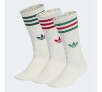 Sportsocken ADIDAS ORIGINALS "3S HIGH CR S 3P", Herren, Gr. S, sanftes weiß, sanftes weiß, sanftes weiß, Obermaterial: 51% Baumwolle, 46% Polyester, 2% Elasthan, 1% Polyamid, Socken Sportsocken, für v