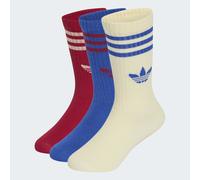 Sportsocken ADIDAS ORIGINALS "CREW SOCK 3P", Mädchen, Gr. 25-27, team victory rot, bold blau, warm vanilla, Obermaterial: 60% Baumwolle, 27% Polyester, 8% Polyamid, 5% Elasthan, Socken Sportsocken (71