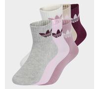 Sportsocken ADIDAS ORIGINALS "KIDS SOCK 6PP", Mädchen, Gr. 25-27, maroon, magic mauve, orchid fusion, Obermaterial: 55% Baumwolle, 41% Polyester, 3% Elasthan, 1% Polyamid, Socken Sportsocken, für Lauf