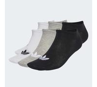 Sportsocken ADIDAS ORIGINALS "LINER SOCKS 6P", Herren, Gr. M, weiß, mgrauh, schwarz, Obermaterial: 73% Baumwolle, 24% Polyester, 2% Elasthan, 1% Polyamid, Socken Sportsocken (33548255-M) weiß, mgrauh,