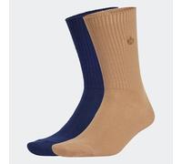 Sportsocken ADIDAS ORIGINALS "PREMIUM ESSENTIALS CREW, 2 PAAR", Herren, Gr. M (40/42), blau (cardboard, night indigo), Obermaterial: 72% Baumwolle, 26% Polyester, 2% Elasthan, Socken Sportsocken (8115