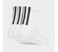 Sportsocken ADIDAS ORIGINALS "3S 1/4 SOCKS 3P", Herren, Gr. XL (46/48), weiß (weiß, weiß, weiß), Obermaterial: 60% Baumwolle, 37% Polyester, 2% Elasthan, 1% sonstige Fasern, Socken Sportsocken, für sp