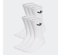 Sportsocken ADIDAS ORIGINALS "TR CREW S 6P", Herren, Gr. M (40/42), weiß, Obermaterial: 65% Baumwolle, 31% Polyester, 3% Elasthan, 1% sonstige Fasern, Socken Sportsocken, für Laufen, 6er-Pack, mit Tre