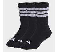 Sportsocken ADIDAS PERFORMANCE "3-STREIFEN KIDS, KNÖCHELLANG, MIT POLSTERUNG, 3ER-PACK", Mädchen, Gr. 28-30, schwarz, weiß, weiß, Obermaterial: 63% Baumwolle, 32% Polyester, 4% Elasthan, 1% Polyamid,