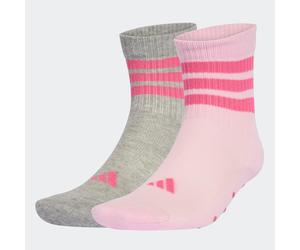 Sportsocken ADIDAS SPORTSWEAR "KIDS ANTI-RUTSCH", Mädchen, Gr. 28-30, clear pink, medium grau heather, Obermaterial: 59% Baumwolle, 38% Polyester, 2% Elasthan, 1% Polyamid, Socken Sportsocken, für Kin
