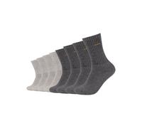 Sportsocken CAMANO "function", Damen, Gr. 39-42, grau (grautöne, meliert), Baumwollmischung, uni und meliert, normal, Socken Sportsocken, mit verstärktem Sohlenbereich (59987522-39) grautöne, meliert