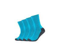 Sportsocken CAMANO "pro tex 4er Pack", Damen, Gr. 39-42, blau (turquoise), 53% Baumwolle, 25% Polyester, 20% Polyamid, 2% Elasthan, Colorblocking, Socken Sportsocken (73022115-39) turquoise