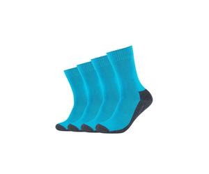 Sportsocken CAMANO "pro tex 4er Pack", Damen, Gr. 39-42, blau (turquoise), 53% Baumwolle, 25% Polyester, 20% Polyamid, 2% Elasthan, Colorblocking, Socken Sportsocken (73022115-39) turquoise