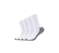 Sportsocken CAMANO "pro tex 4er Pack", Damen, Gr. 35-38, weiß, 53% Baumwolle, 25% Polyester, 20% Polyamid, 2% Elasthan, Colorblocking, Socken Sportsocken (82212817-35) weiß