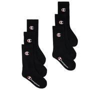 Sportsocken CHAMPION, Mädchen, Gr. 27-30, schwarz (nny, nny, wht, wht, oxgm, oxgm, ns), Obermaterial: 70% Baumwolle, 28% Polyester, 2% Elasthan, Socken Sportsocken, für Kinder, sportlicher Stil, aus B