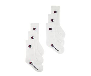 Sportsocken CHAMPION, Mädchen, Gr. 27-30, weiß (nny, nny, wht, wht, oxgm, oxgm, ns1), Obermaterial: 70% Baumwolle, 28% Polyester, 2% Elasthan, Socken Sportsocken, für Kinder, sportlicher Stil, aus Bau