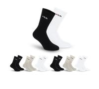 Sportsocken FILA "UNISEX CREW TENNIS FULL TERRY SOCKS", Damen, Gr. 43-46, bunt (classic), Baumwollmischung, normal, Socken Sportsocken, mit eingestrickem Logo (17076847-43) classic