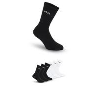 Sportsocken FILA "UNISEX CREW TENNIS FULL TERRY SOCKS", Herren, Gr. 39-42, schwarz-weiß (schwarz, weiß), Baumwollmischung, unifarben, normal, Socken Sportsocken, mit eingestrickem Logo (59899459-39) s