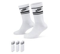 Sportsocken NIKE SPORTSWEAR "EVERYDAY ESSENTIAL CREW SOCKS (3 PA", Herren, Gr. M (38/41), schwarz-weiß (weiß, schwarz, schwarz), Obermaterial: 100% Textilmaterial, Socken Sportsocken (38060637-M) weiß