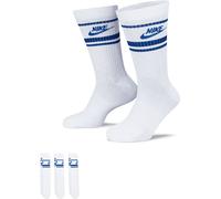 Sportsocken NIKE SPORTSWEAR "EVERYDAY ESSENTIAL CREW SOCKS (3 PA", Herren, Gr. XL (46/50), weiß (weiß, blau), Obermaterial: 100% Textilmaterial, Socken Sportsocken (29701911-XL) weiß, blau