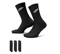 Sportsocken NIKE "U NK ED ELVD CRW 3P FUTRA -144", Damen, Gr. S (34/37), schwarz (multi, color2), Obermaterial: 67% Baumwolle, 30% Polyester, 3% Elasthan, Socken Sportsocken (63432059-S) multi, color2