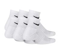 Sportsocken NIKE "Y NK EVERYDY CUSH ANKL 6PR 108", Mädchen, Gr. M (38/41), weiß (weiß, schwarz), Obermaterial: 75% Baumwolle, 20% Polyester, 2% Elasthan, 2% Nylon, 1% sonstige Fasern, Socken Sportsock