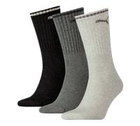 Puma Unisex Crew Socken, Anthracite/Grey, 39-42 EU