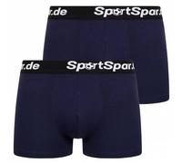 Sportspar.de Herren "Double Sparbuchse" Boxershorts 2er-Pack blau M