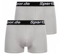 Sportspar.de Herren "Double Sparbuchse" Boxershorts 2er-Pack grau 2XL
