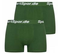 Sportspar.de Herren "Double Sparbuchse" Boxershorts 2er-Pack grün S