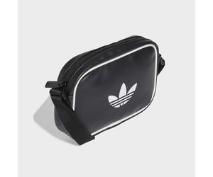 Sporttasche ADIDAS ORIGINALS "ADICOLOR CLASSIC MINI AIRLINER", schwarz, Obermaterial: 100% Polyurethan, Taschen Sporttasche (84662722-0) schwarz