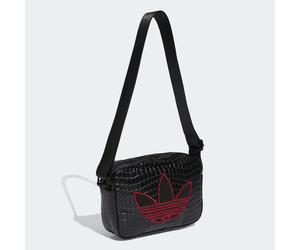 Sporttasche ADIDAS ORIGINALS "CROCO MINI AIRL", schwarz, Obermaterial: 100% Polyurethan, Taschen Sporttasche (78828142-0) schwarz