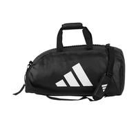 Sporttasche ADIDAS PERFORMANCE "2in1 Bag PU Boxing" Gr. L, schwarz (schwarz, weiß), Taschen, B/H/T: 72cm x 34cm x 34cm L, Kunstleder, Sporttasche, B:72cm H:34cm T:34cm (79133349-L) schwarz, weiß