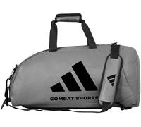 Sporttasche ADIDAS PERFORMANCE "2in1 Bag PU" Gr. S, grau (grau, schwarz), Taschen, Kinder, B/H/T: 56cm x 29cm x 29cm S, Kunstleder, Sporttasche, B:56cm H:29cm T:29cm (99129425-S)