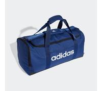 Adidas Unisex Essentials Linear Duffel Bag, Dark Blue/White, M