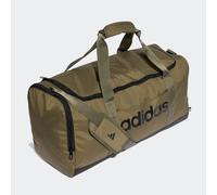 Adidas Unisex Essentials Linear Duffel Bag, Olive strata/Black, M