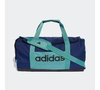 Sporttasche ADIDAS PERFORMANCE "LINEAR DUFFELBAG M IM COLOURBLOCKING-STYLE", dunkelblau, powder teal, blau fusion, Obermaterial: 100% Polyester, Taschen Sporttasche, aus Polyester, mit gepolsterten Gr