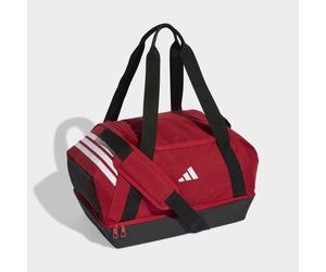 Sporttasche ADIDAS PERFORMANCE "TIRO DUFFLEBAG S MIT BODENFACH", rot (team power rot 2, weiß), Obermaterial: 100% Polyester, Taschen Sporttasche (93441957-0) team power rot 2, weiß