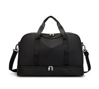 Sporttasche Bags for Women Handbag Nylon Luggage Bags Crossbody Bag Men's Travel Bag Casual Fashion Shoulder Bag(Black)