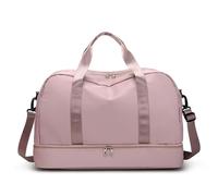 Sporttasche Bags for Women Handbag Nylon Luggage Bags Crossbody Bag Men's Travel Bag Casual Fashion Shoulder Bag(Pink)