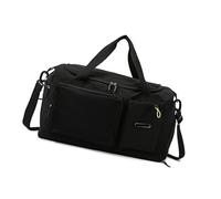 Sporttasche, faltbar, Reisetasche, Handgepäck, Wochenendtasche, für Damen, Mädchen, wasserdicht, Übernachtungstasche für Yoga, Sport, Reisen, Schwarz , Mass Beauty