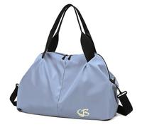 Sporttasche für Damen, klein, Sporttasche mit Feuchttasche, Sporttasche, wasserdichte Reisetasche, weiche Wochenendtasche, Turnbeutel für Damen, blau, altmodisch