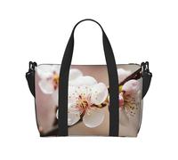 Sporttasche für Damen und Herren, Reisetasche, lustige Giraffe, Wochenendtasche, Segeltuch, Handgepäcktasche für Reisen, Schwimmen, Fitness, Workout, Sport, Cherry Blossom, Einheitsgröße