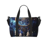 Sporttasche für Damen und Herren, Reisetasche, Tragetasche, Dollarzeichen, Geld, Wochenendtasche, Segeltuch, Handgepäcktasche für Reisen, Schwimmen, Fitness, Workout, Sport, Traumfänger, Weiß,