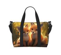 Sporttasche für Damen und Herren, Reisetasche, Wochenendtasche, Handgepäcktasche für Reisen, Schwimmen, Fitness, Workout, Sport, niedlich, lustig, Affe, Banane, Niedliche Füchse, Einheitsgröße