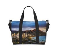 Sporttasche für Damen und Herren, Reisetasche, Wochenendtasche, Handgepäcktasche für Reisen, Schwimmen, Fitness, Workout, Sport, Lissabon, Straßenbahn, Duffle Bag, Hawaii Skyline Diamond Head Volcano