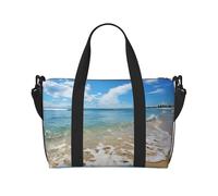 Sporttasche für Damen und Herren, Reisetasche, Wochenendtasche, Handgepäcktasche für Reisen, Schwimmen, Fitness, Workout, Sport, Eisbär, Pinguin, Seesack, Meer und Strand, Einheitsgröße