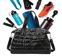 Sporttasche für Damen | Wasserdichter Rucksack aus Oxford, Reisegepäck, Kabine Weekend Duffel | für Outdoor, Road Trip, Camping, Reisen, Training, Fitness, Sport, Yoga, Business, Arbeit, Schwarz , Se