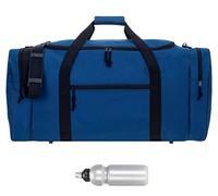 Sporttasche Herren Damen sehr groß XXL Spear Gym 68 cm 65 Liter Bag Fußballtasche Saunatasche Sport Fitness Sauna Gymbag 658 Large + Trinkflasche (Dunkelblau)