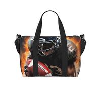 Sporttasche, klein, fünf niedliche Pinguine, Reisetasche mit Schuhfach, Tragetasche für Damen und Herren, Cooler American Football, Einheitsgröße