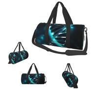 Sporttasche, kleine Seesack, Seesack, Übernachtungstasche mit Schuhfach, Tragetasche für Damen und Herren, Science Gene Strang, Einheitsgröße