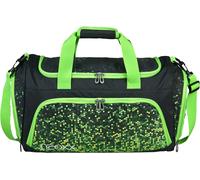 Sporttasche NEOXX "Move", Kinder, Gr. B/H/T: 43cm x 26cm x 24cm, schwarz (pixel my mind), Polyester, Taschen Sporttasche, teilweise aus recyceltem Material (36620050-0)