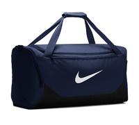 Sporttasche NIKE "NK BRSLA M DUFF - X", midnight navy, schwarz, weiß, Obermaterial: 100% Polyester, Taschen Sporttasche, für Erwachsene, mit Reißverschlusstasche vorne (29703828-0) midnight navy, schw