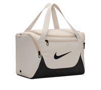 Sporttasche NIKE "NK BRSLA XS DUFF - X", light bone, schwarz, schwarz, Obermaterial: 100% Polyester, Taschen Sporttasche, für Erwachsene, mit belüftetem Seitenfach, mit beschichtetem Boden (41942831-0